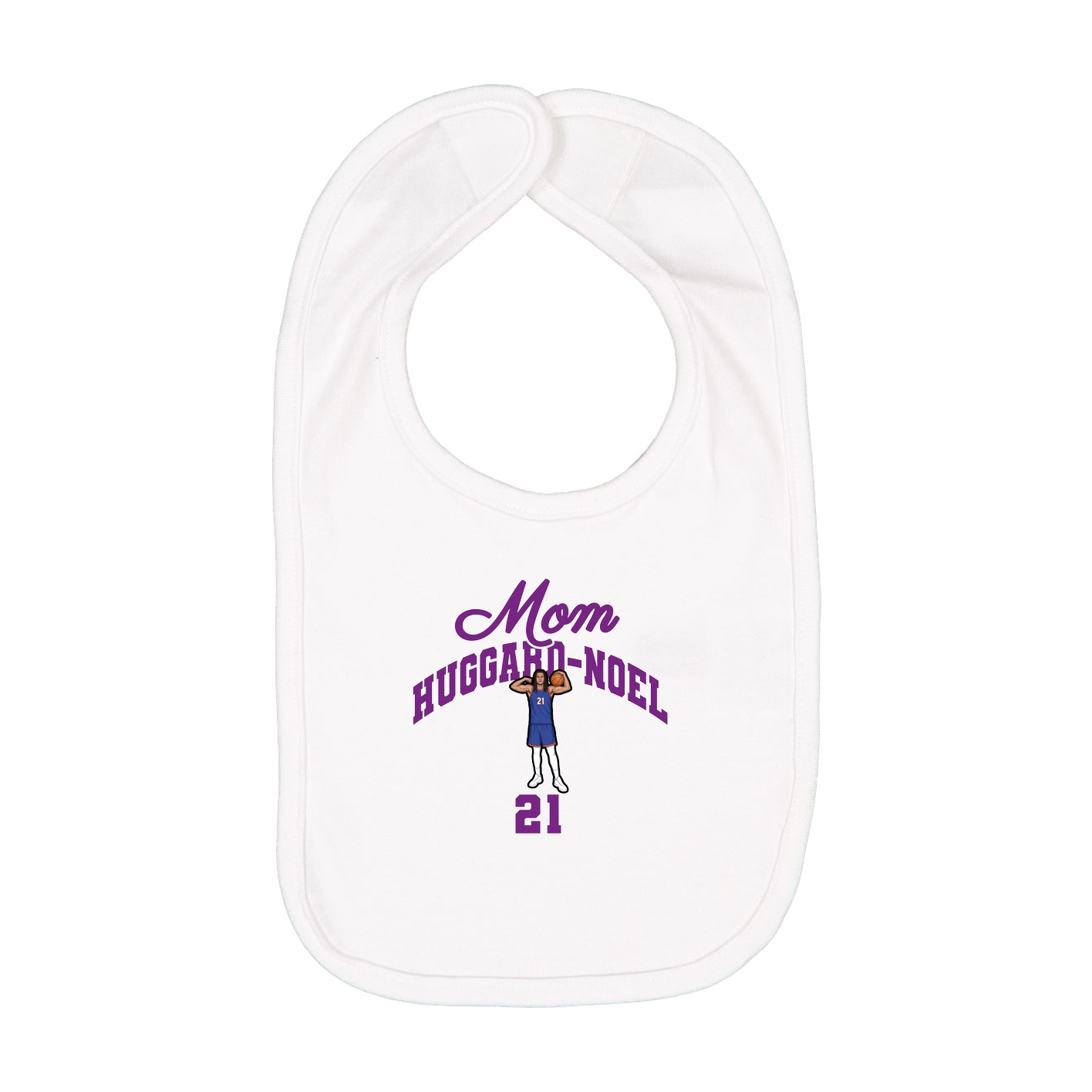 Infant Bib — Mothers Day Arch in White