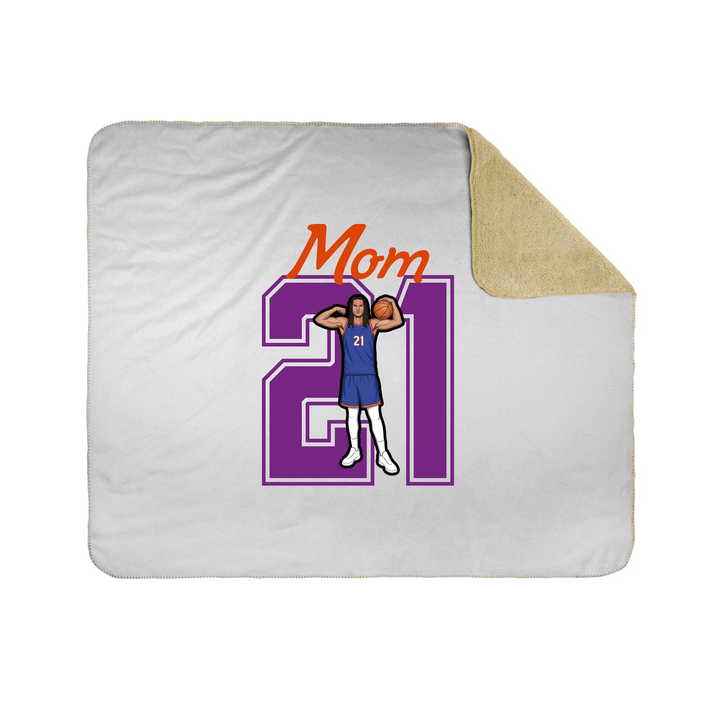 Throw Blanket — Mothers Day Shirsey in White