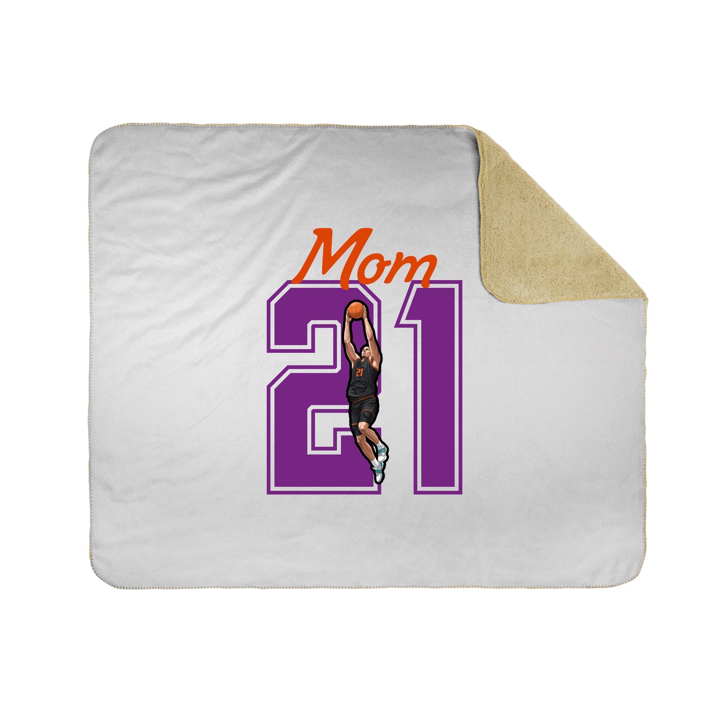 Throw Blanket — Mothers Day Shirsey in White