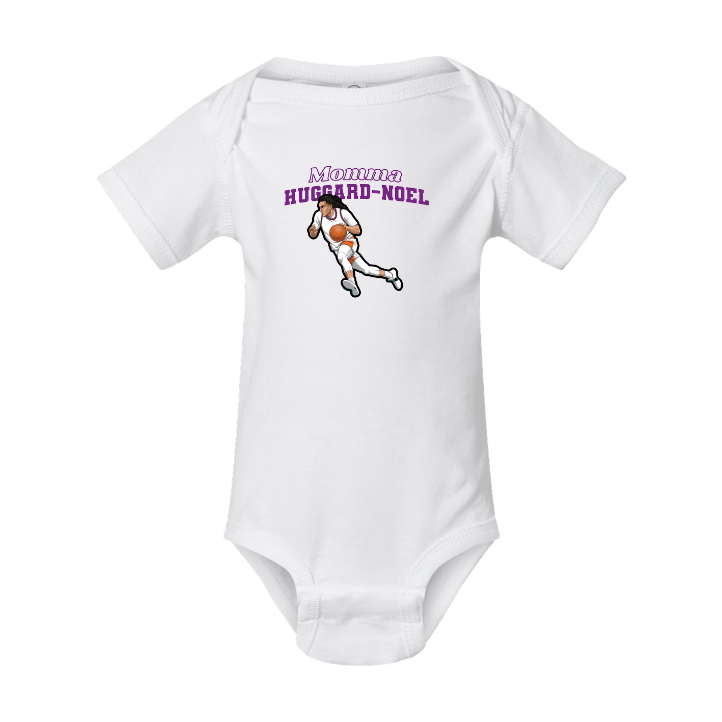 Baby Onesie — Mothers Day Block in White