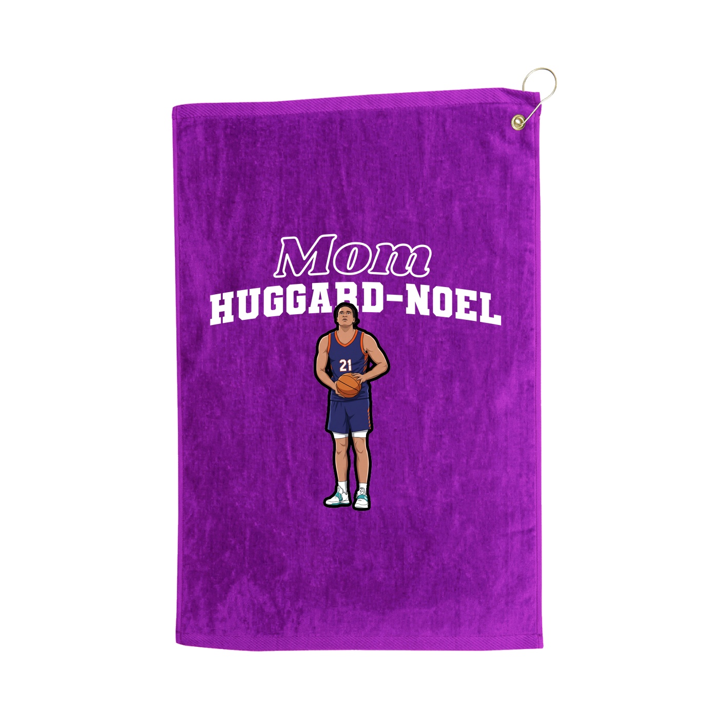 Golf Towel — Mothers Day Block in Purple