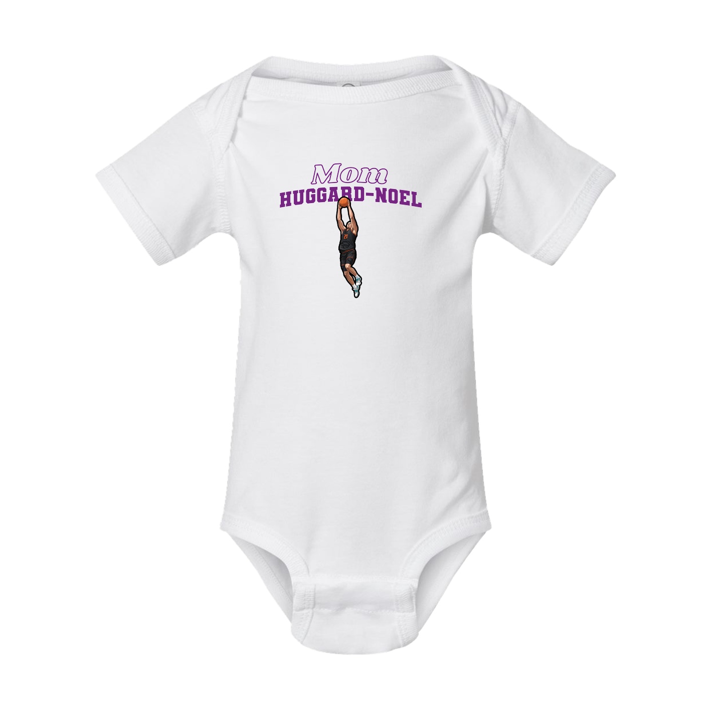 Baby Onesie — Mothers Day Block in White