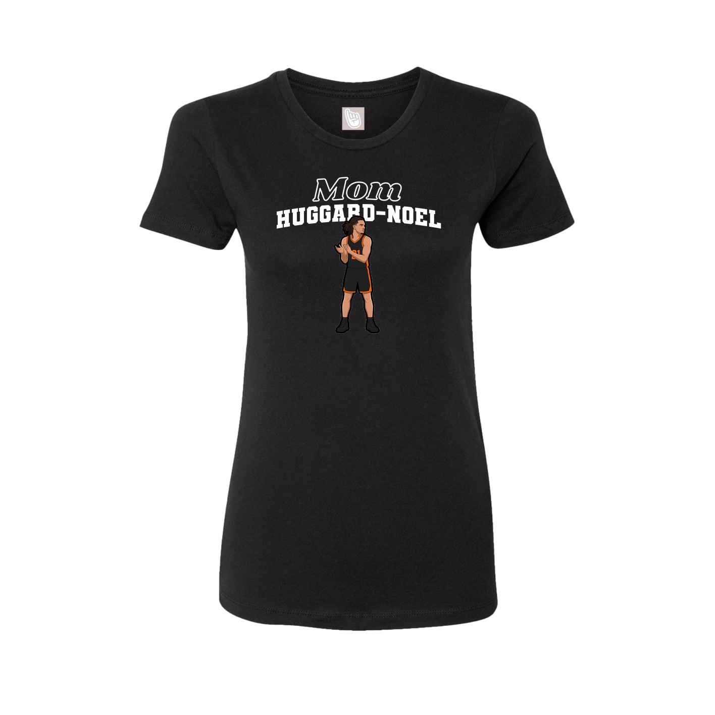 Womens Tee — Mothers Day Block in Black