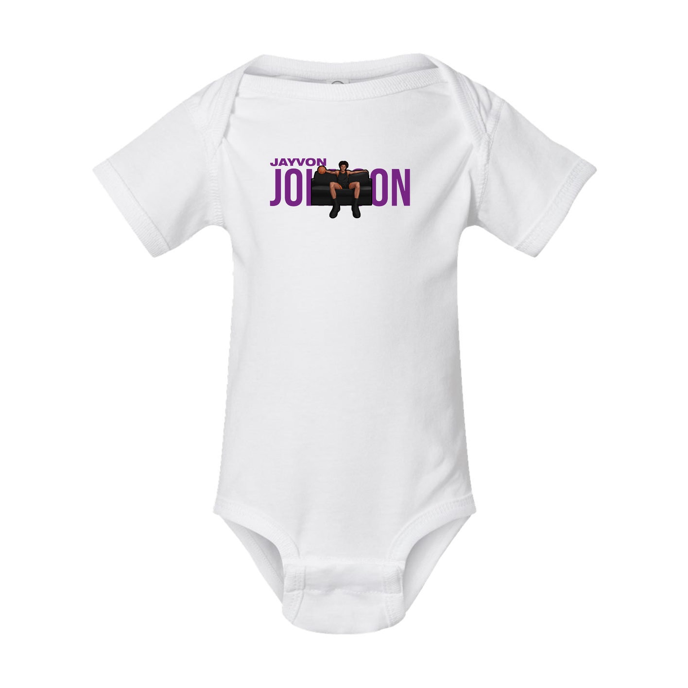 Baby Onesie — Player Name in White