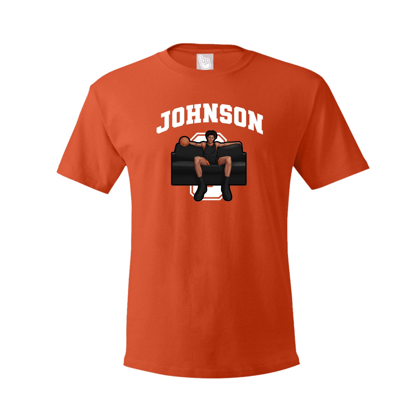 Youth Tee — Number in Orange