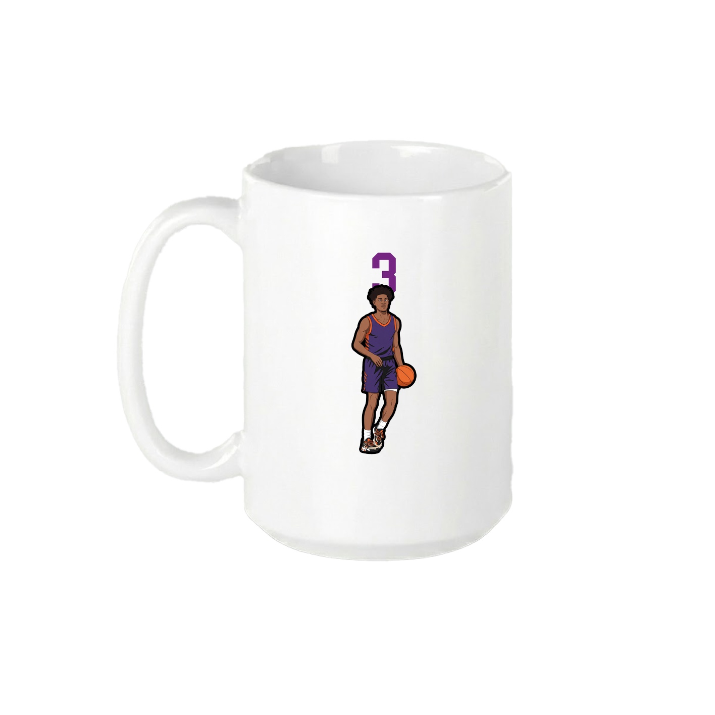 15oz Coffee Mug — Number Top in White