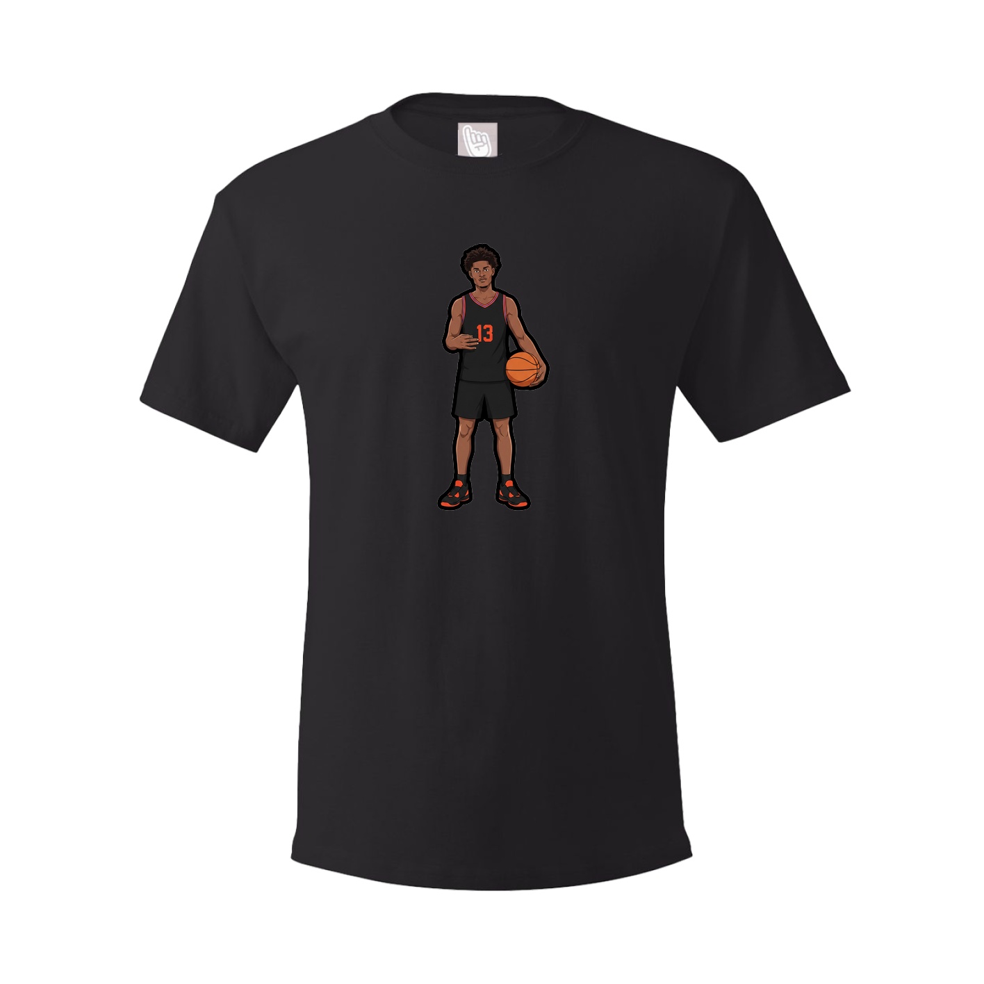 Youth Tee — Name Vertical in Black