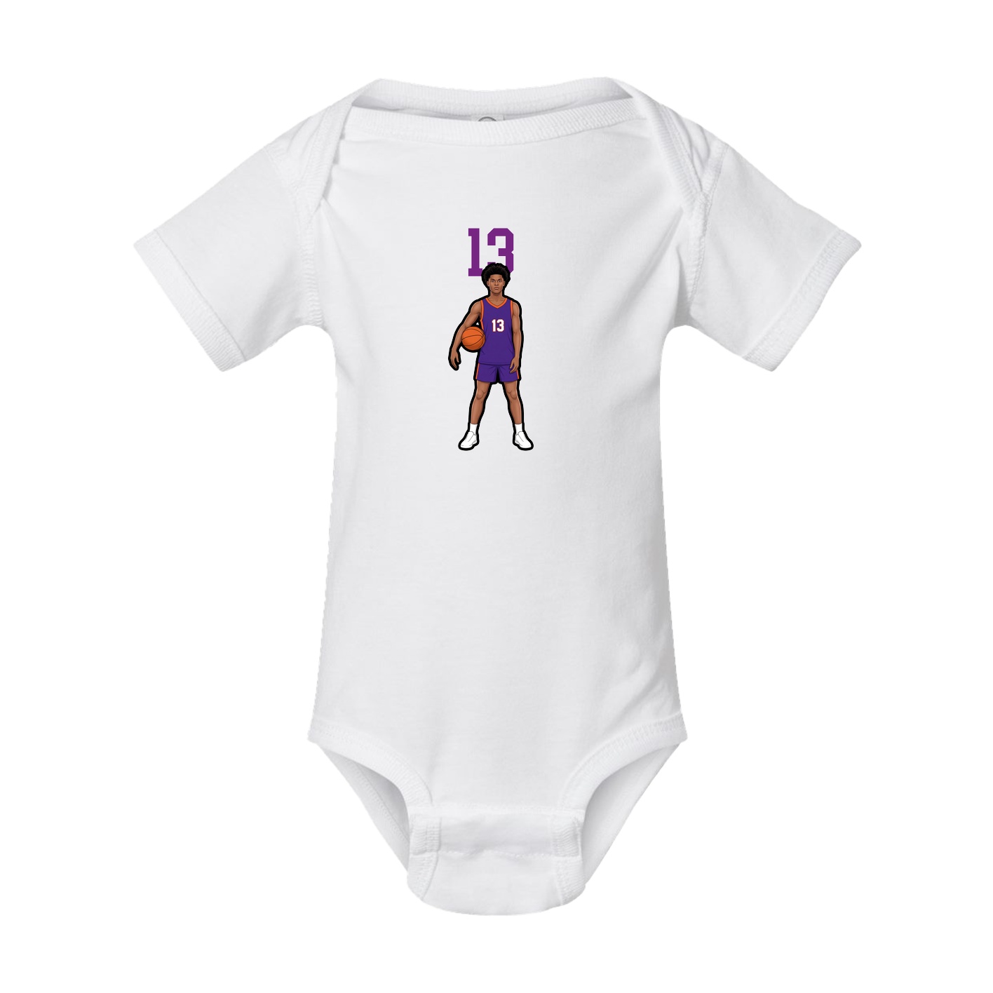 Baby Onesie — Number Top in White