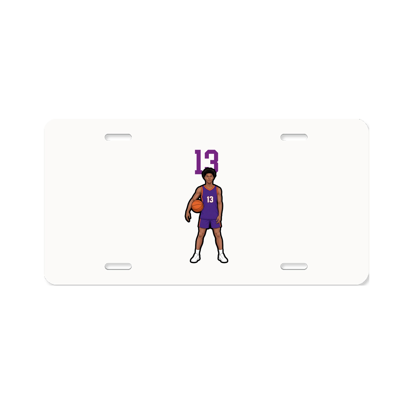 License Plate — Number Top in Classic