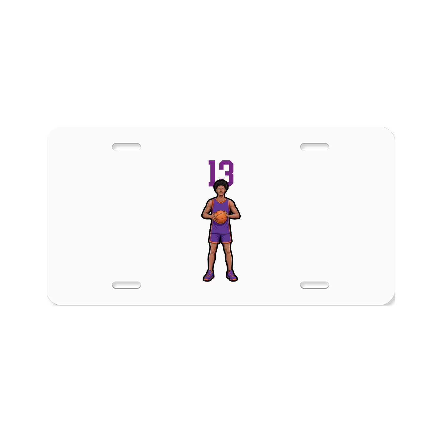 License Plate — Number Top in Classic