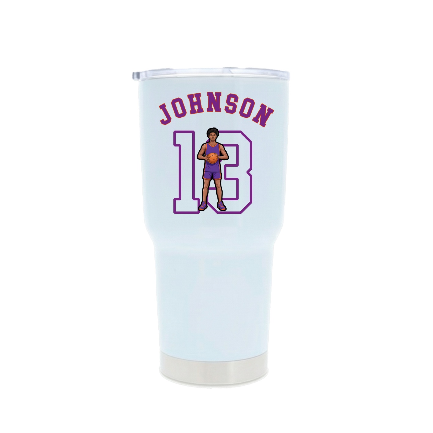30oz Stainless Steel Tumbler — Shirsey Arch in White