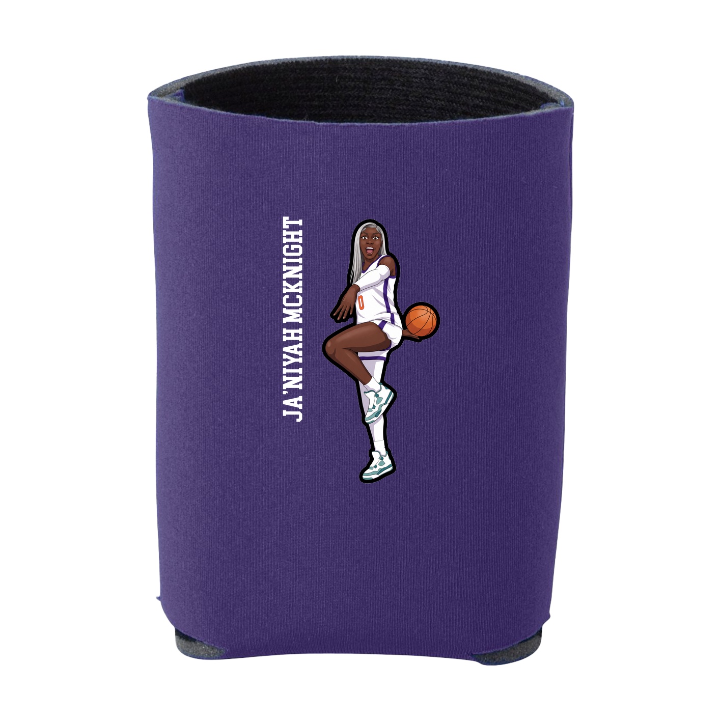 Can Holder — Name Vertical in Purple