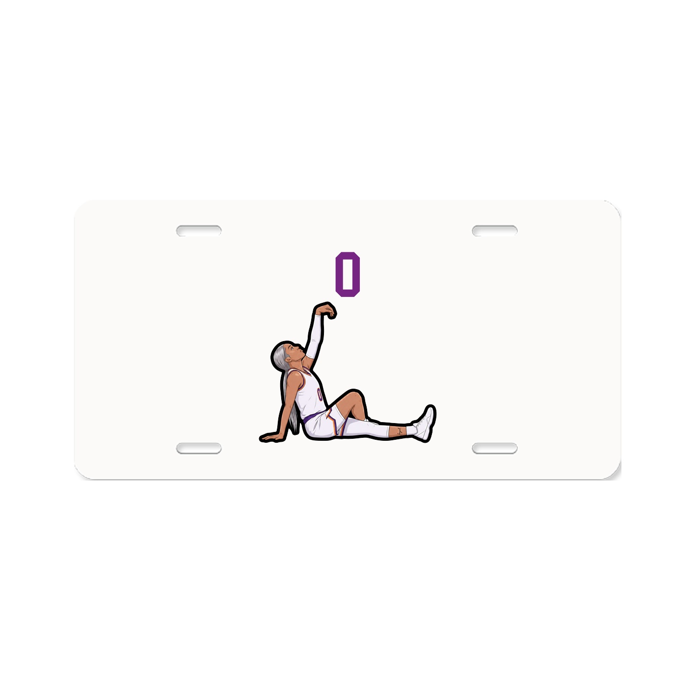 License Plate — Number Top in Classic