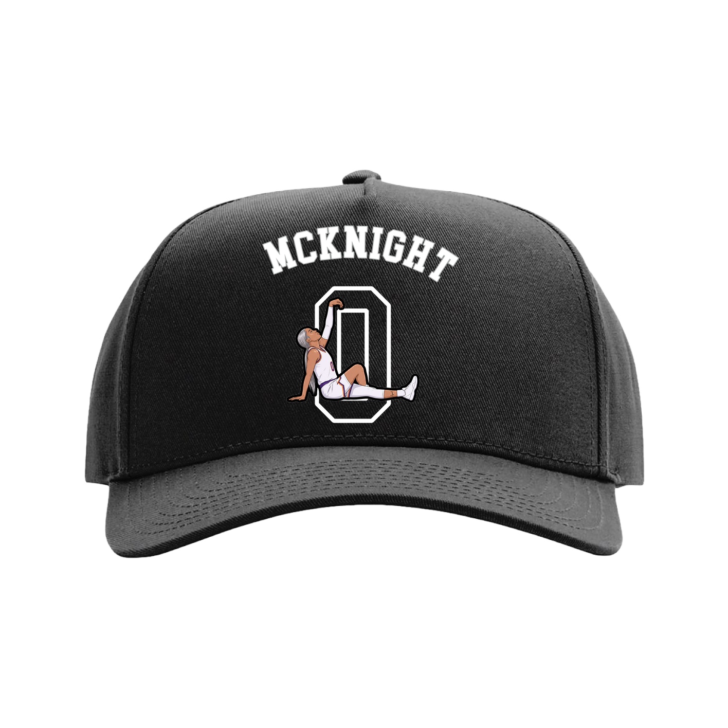 Full Fabric Five-Panel Champ Cap — Shirsey Arch in Black