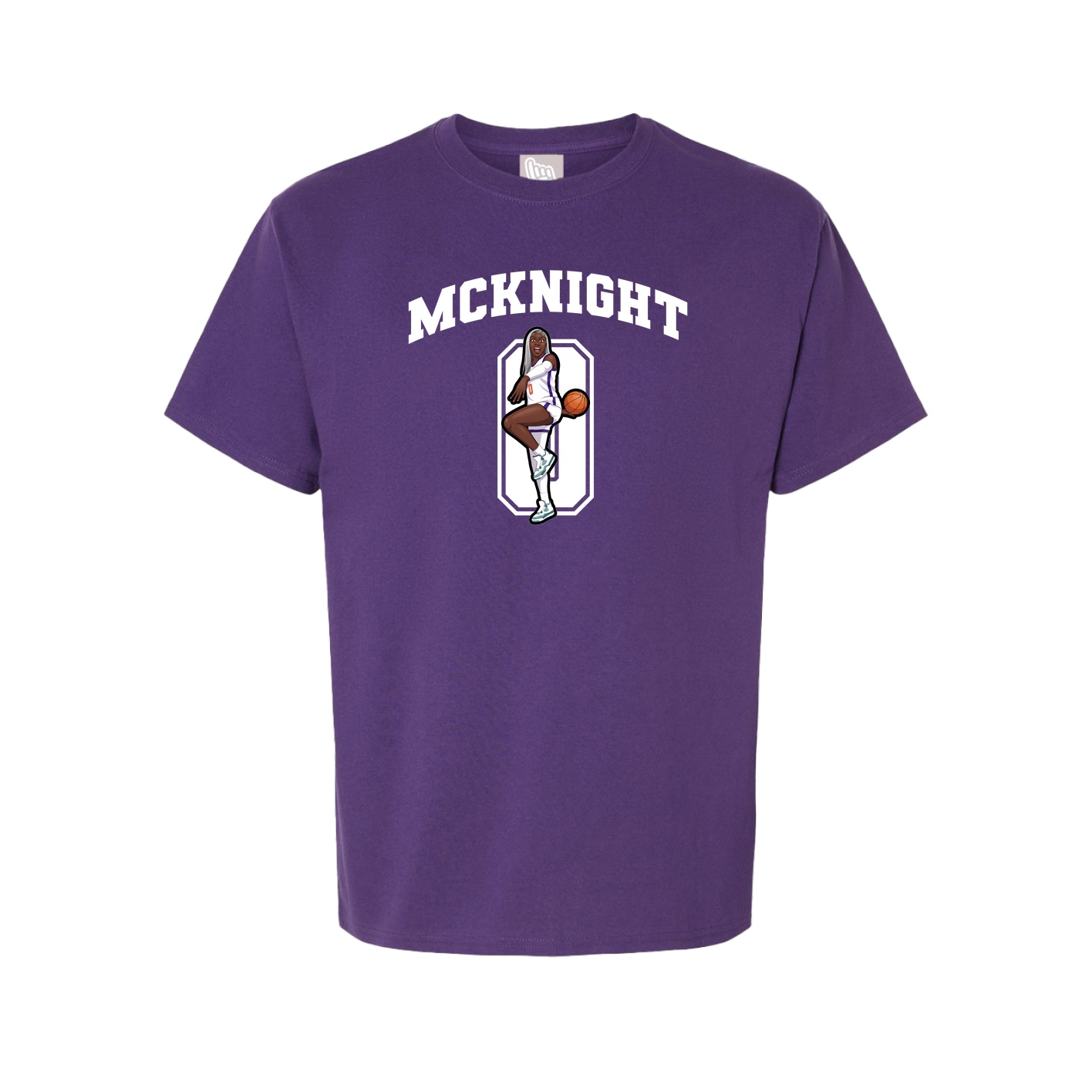 Youth Tee — Number in Purple