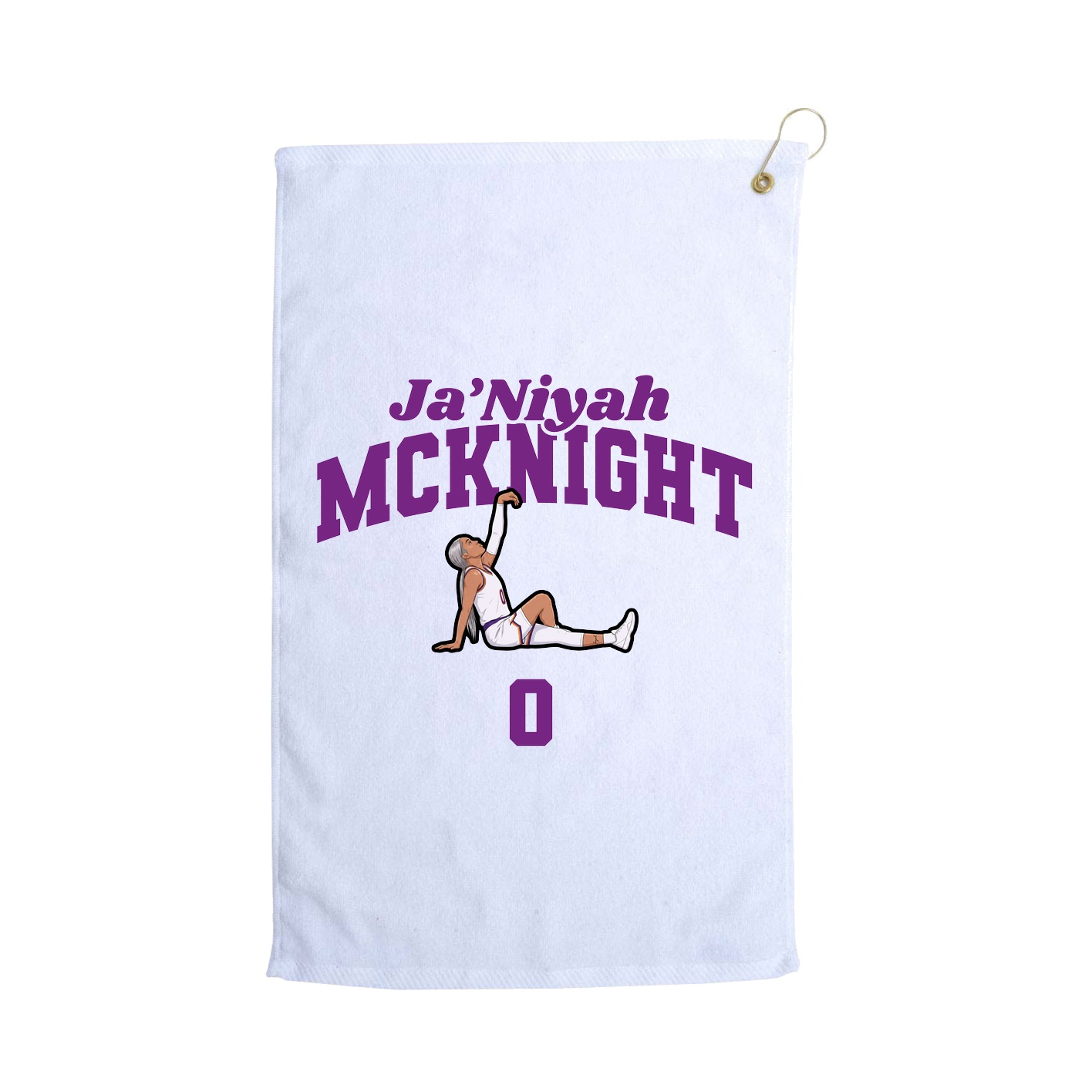Golf Towel — Signature Arch in White