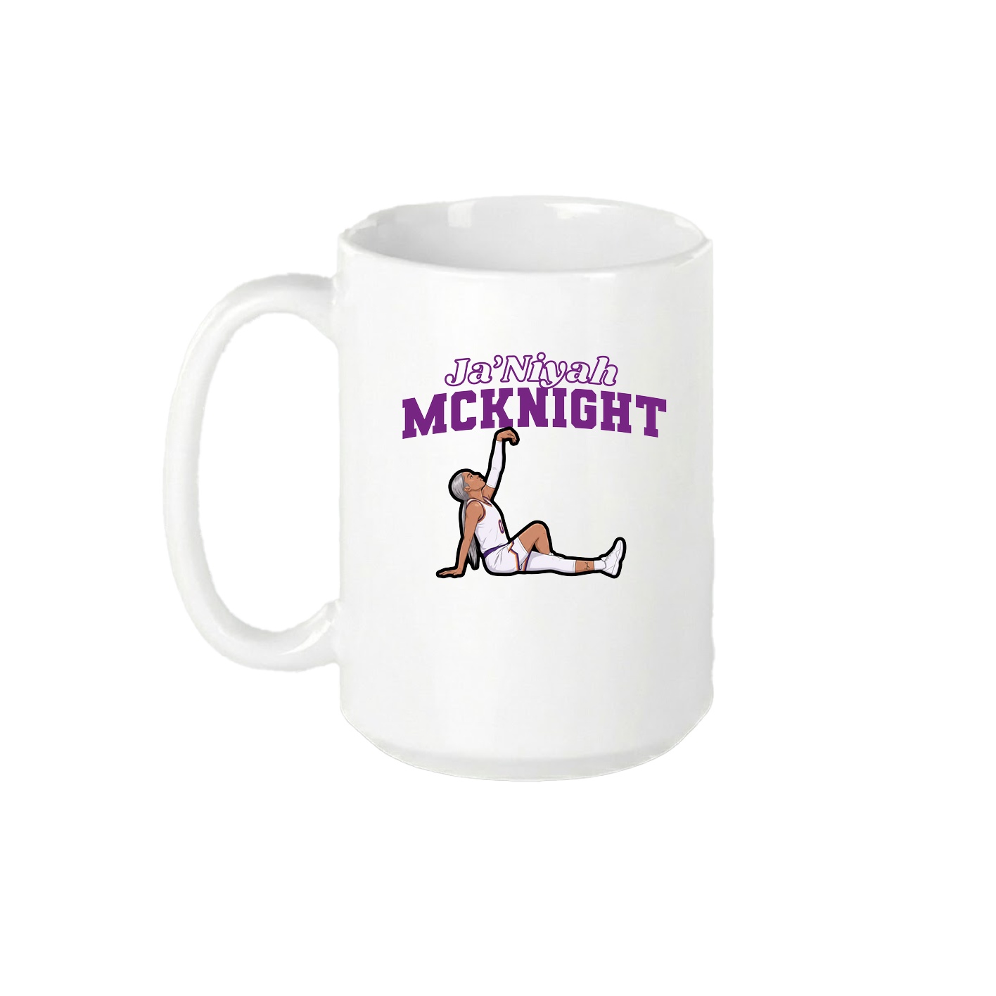 15oz Coffee Mug — Name Arch in White