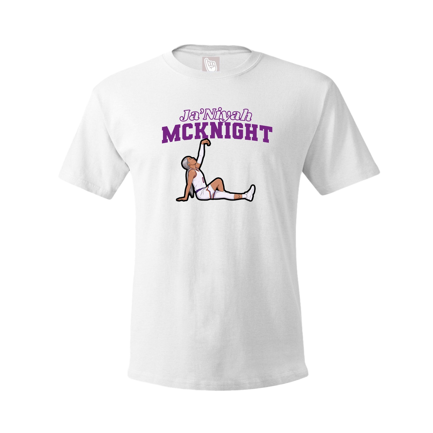 Youth Tee — Name Arch in White