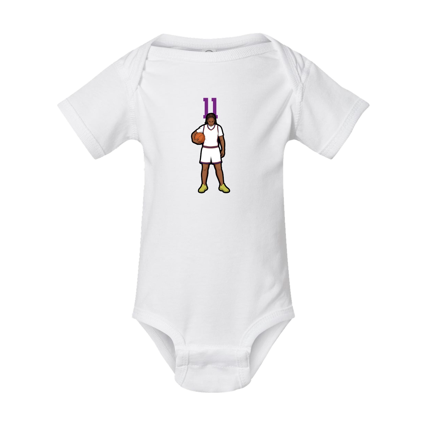Baby Onesie — Number Top in White