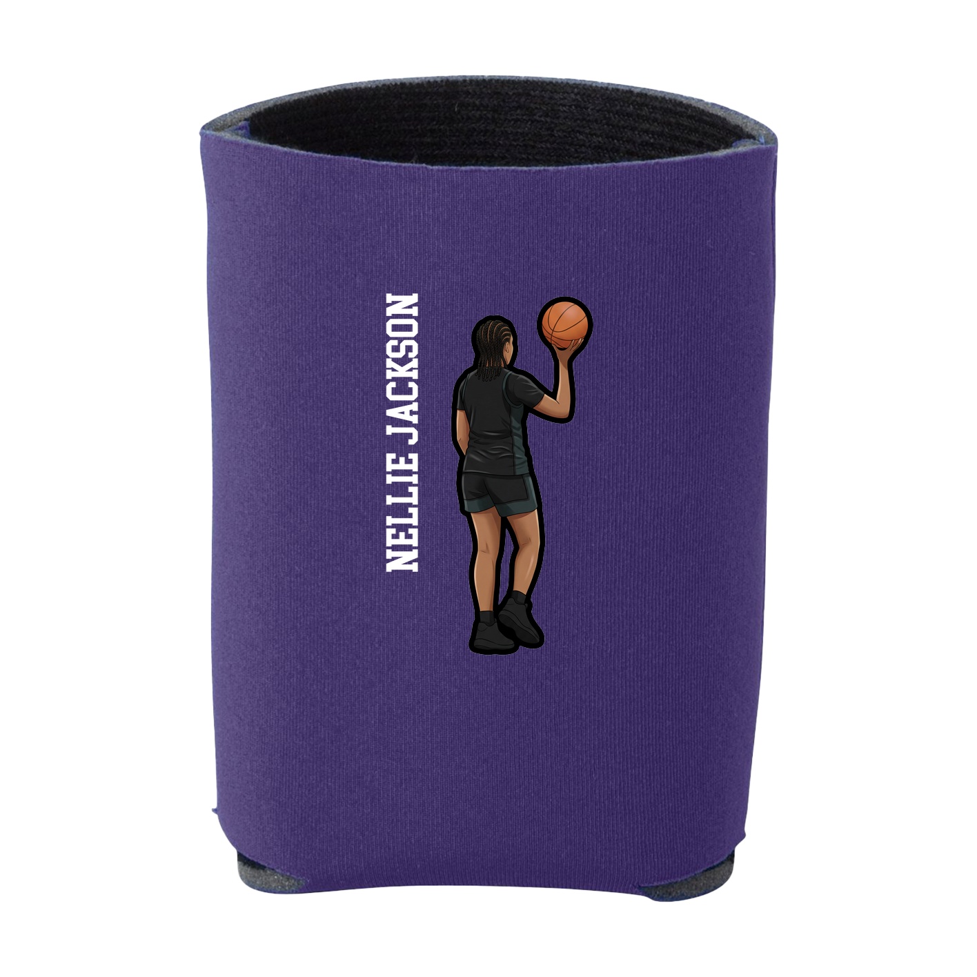 Can Holder — Name Vertical in Purple