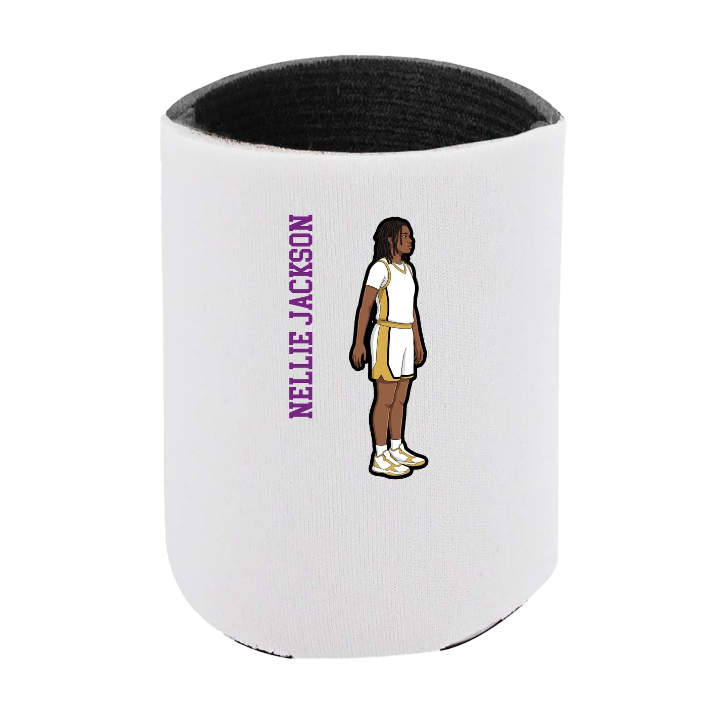Can Holder — Name Vertical in White