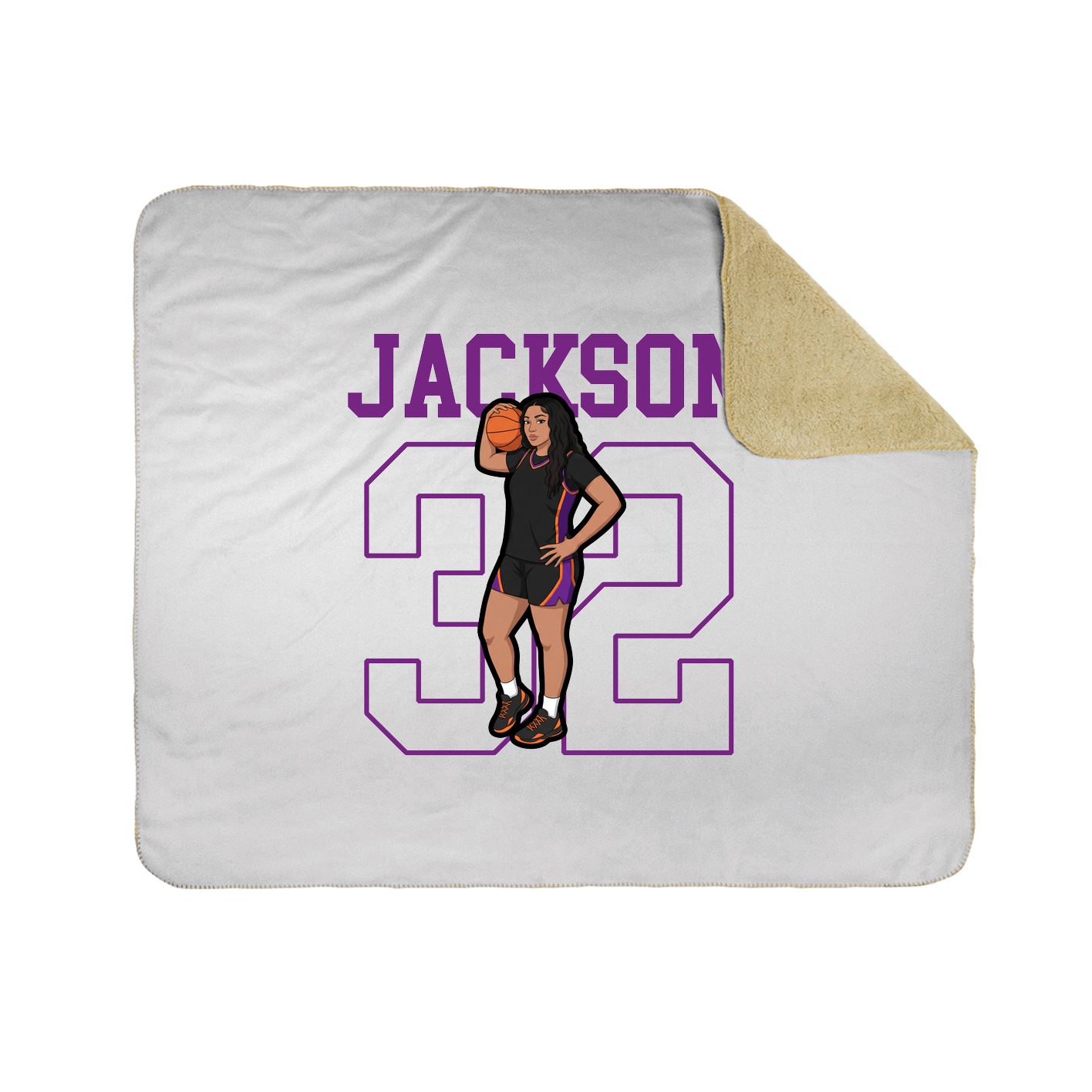 50x60 Sherpa Lined Throw Blanket