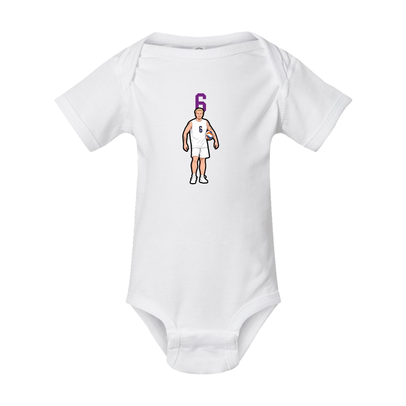 Baby Onesie — Number Top in White