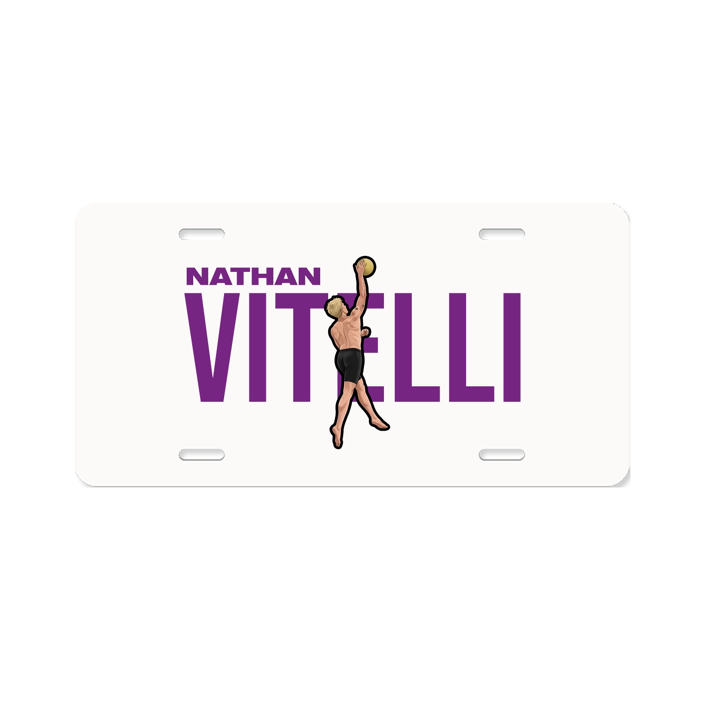 License Plate — Player Name in Classic