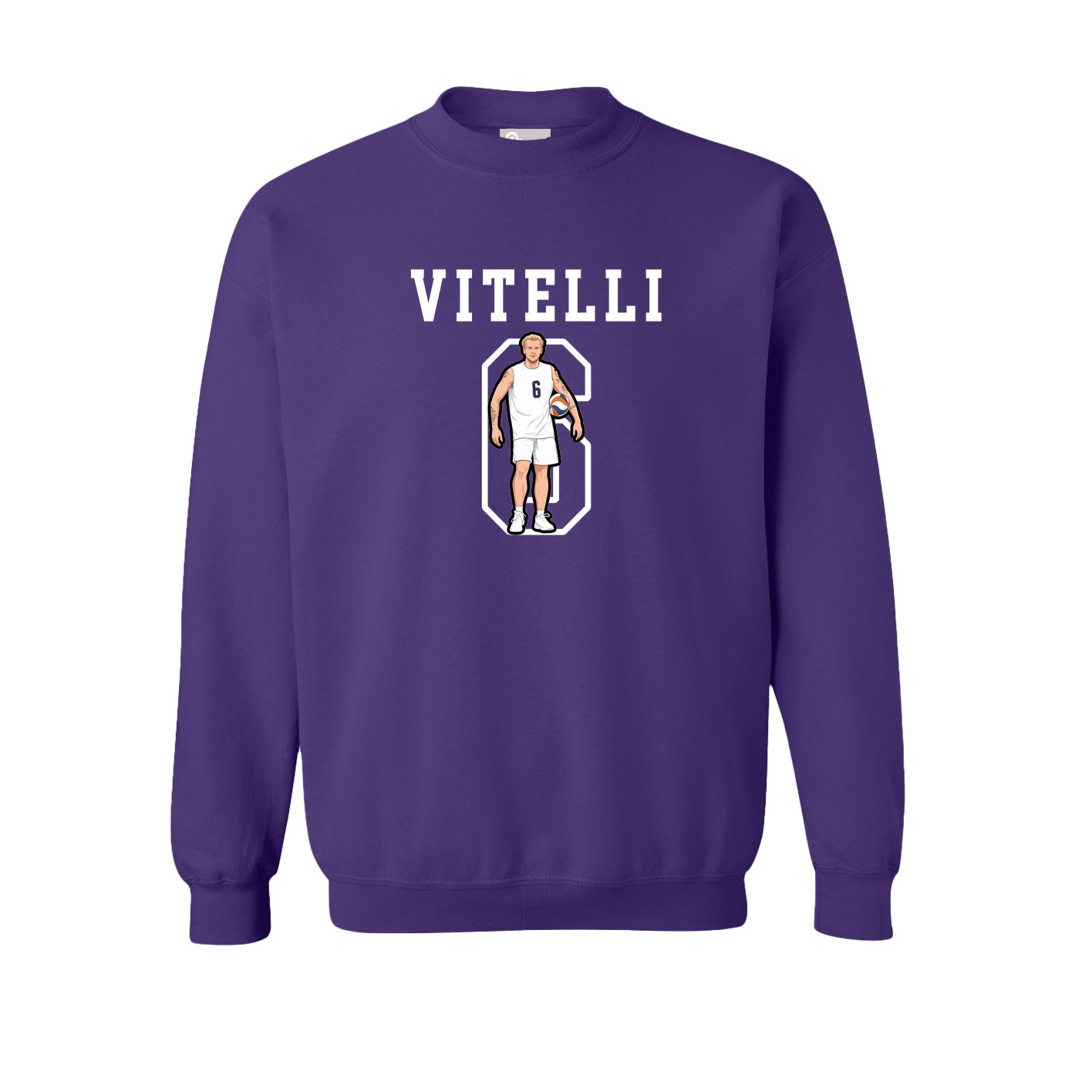 Fleece Crew — Shirsey in Purple
