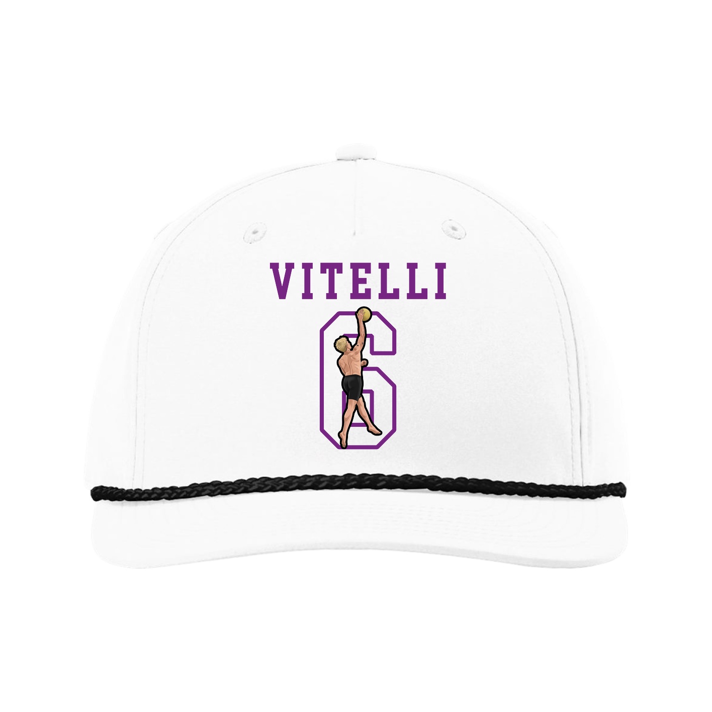 Five-Panel Classic Rope Cap — Shirsey in White