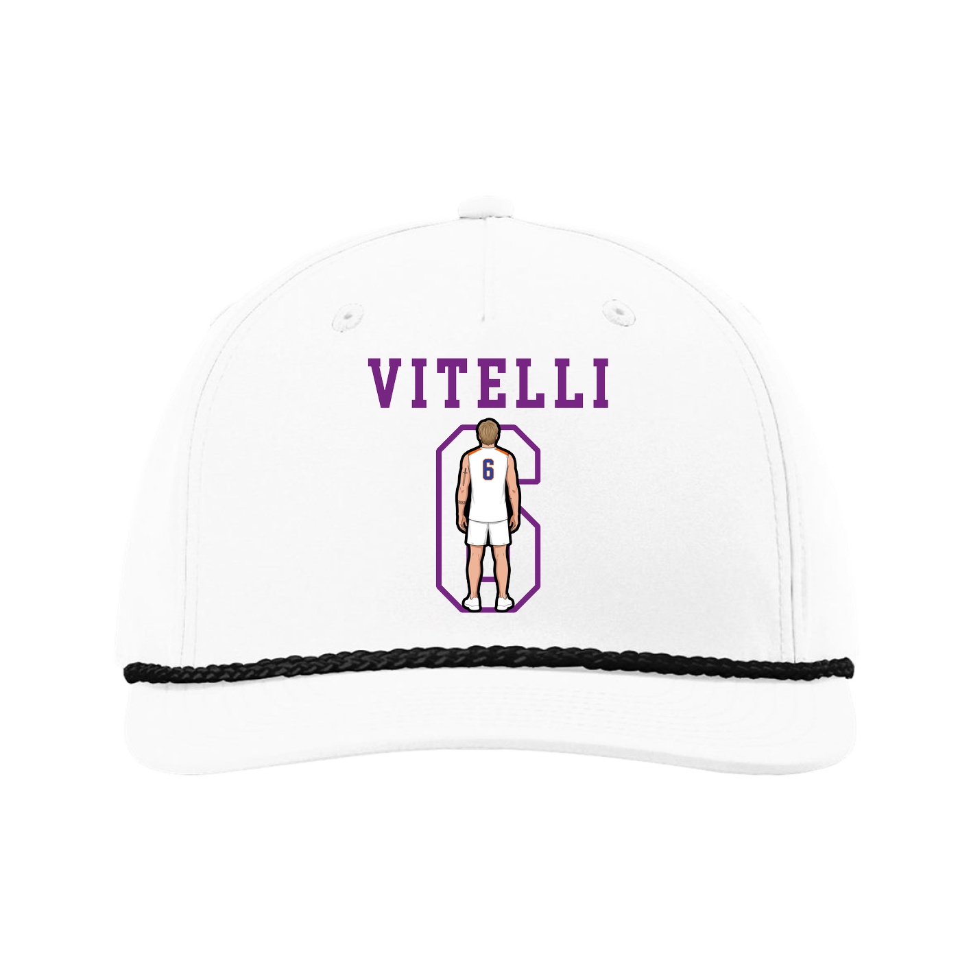 Five-Panel Classic Rope Cap — Shirsey in White