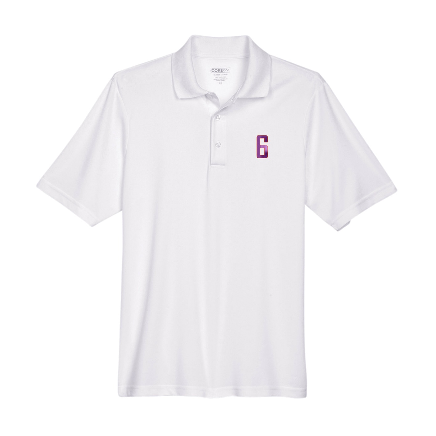 Performance Polo — Front Shirsy in White