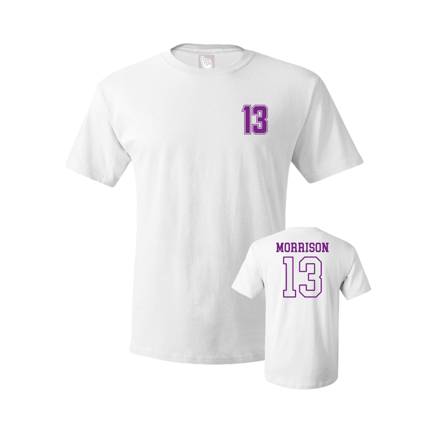 Youth Tee — Chest Back in White