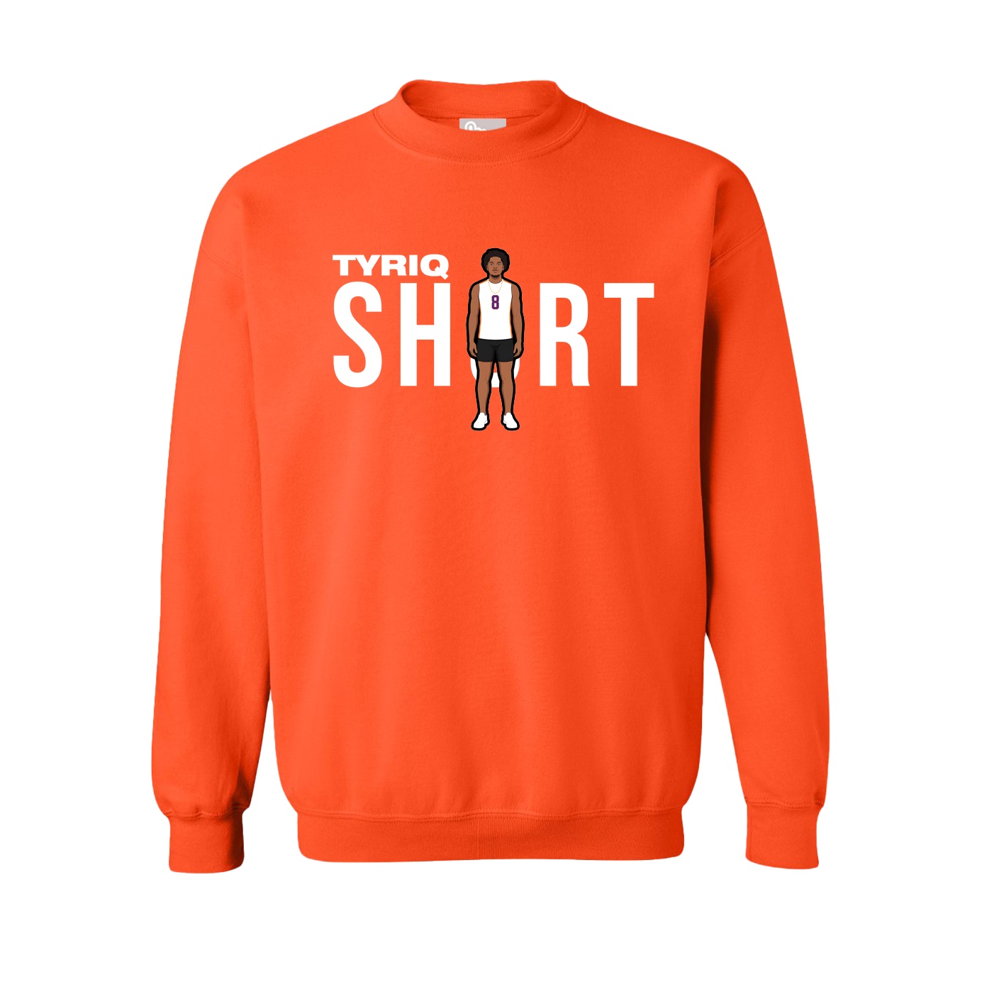Fleece Crew — Player Name in Orange