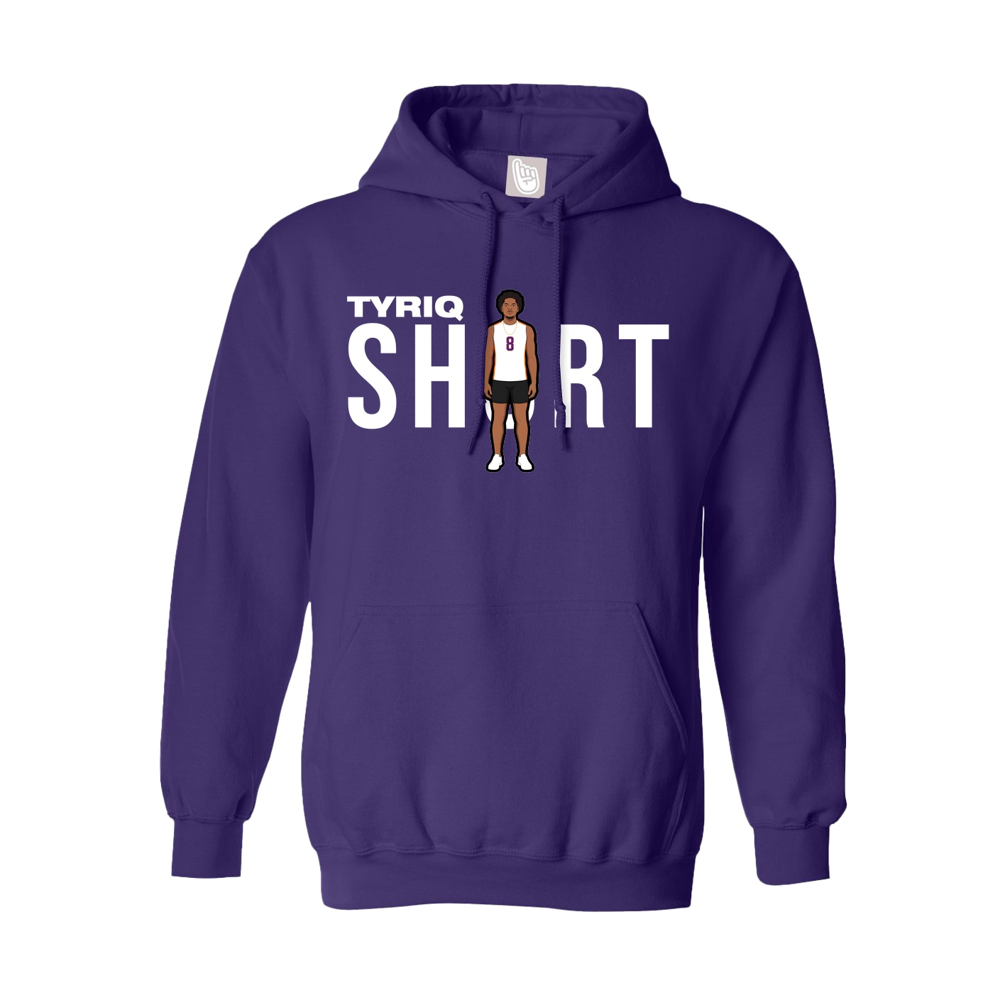Youth Hoodie — Player Name in Purple