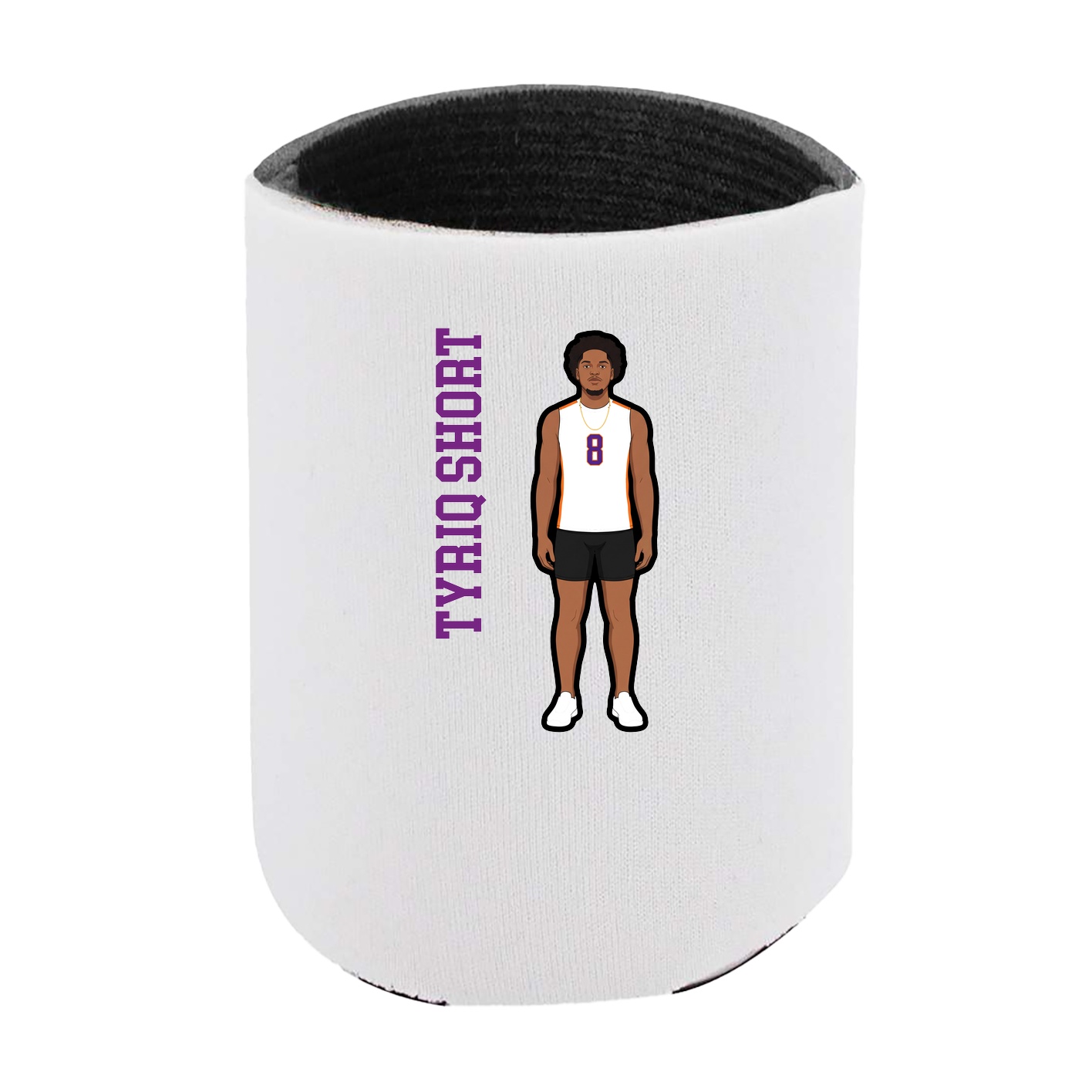 Can Holder — Name Vertical in White