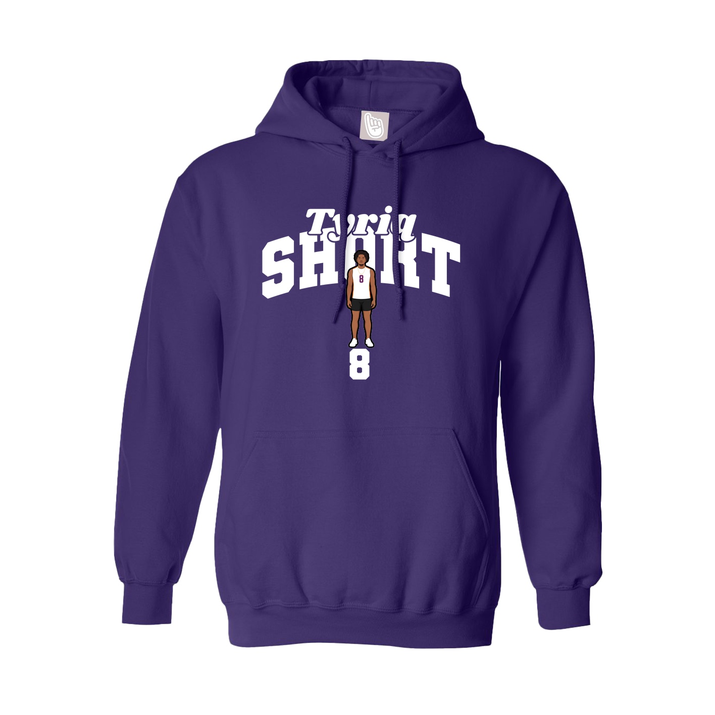 Hoodie — Signature Arch in Purple