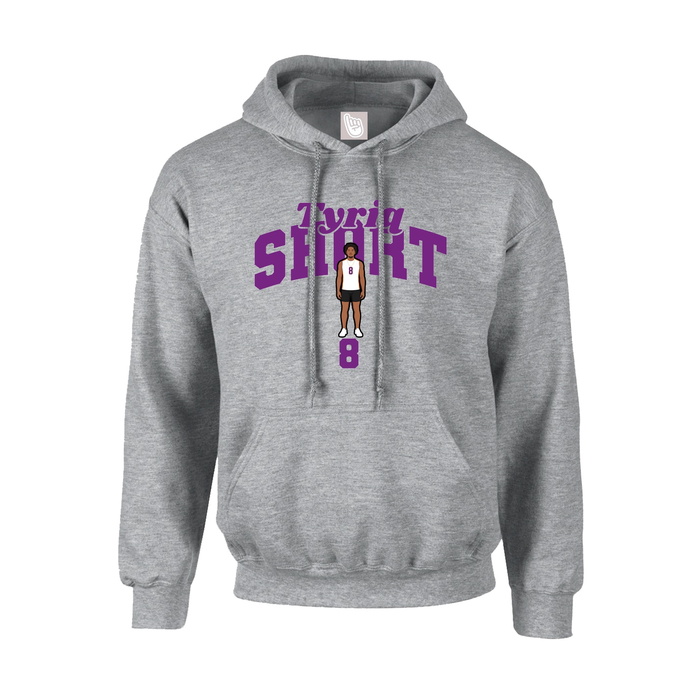 Youth Hoodie — Signature Arch in Grey