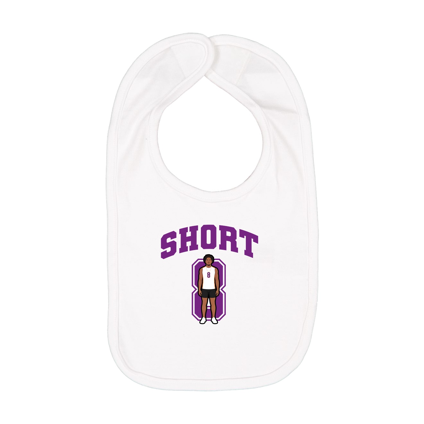 Infant Bib — Number in White