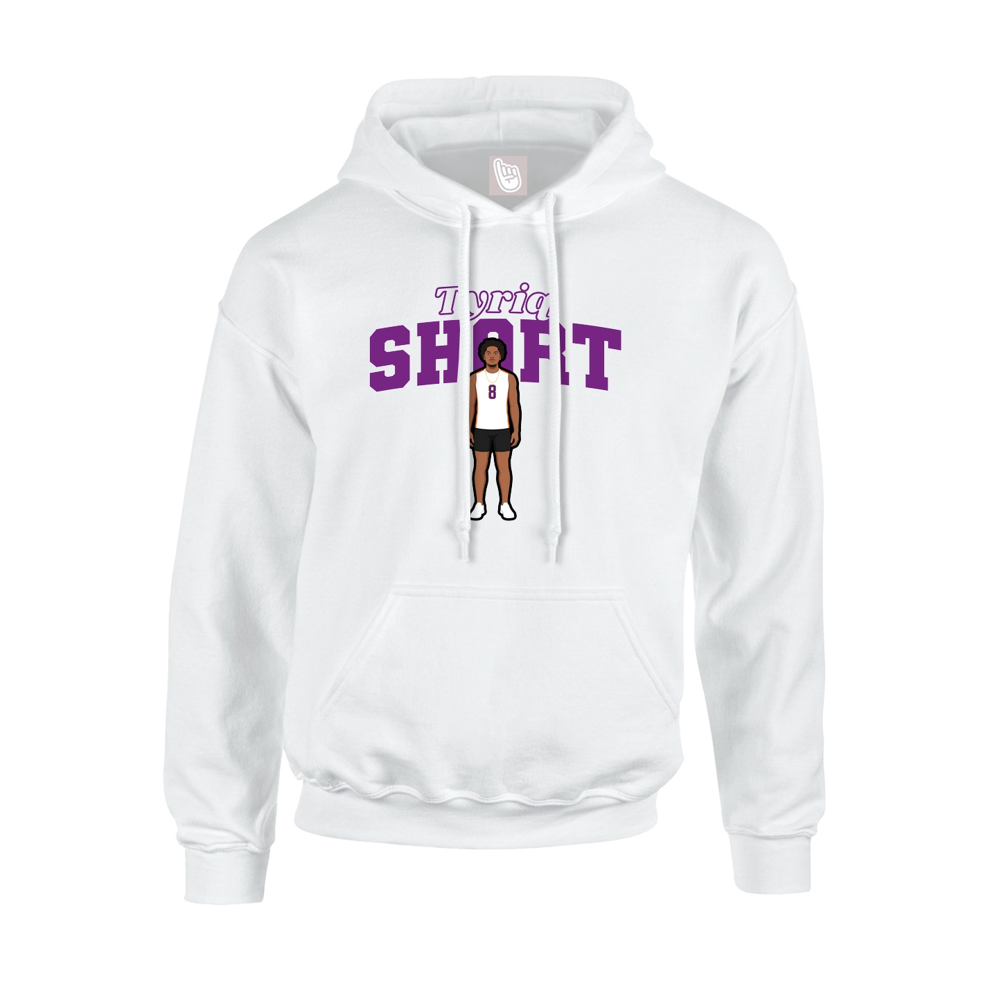 Hoodie — Name Arch in White