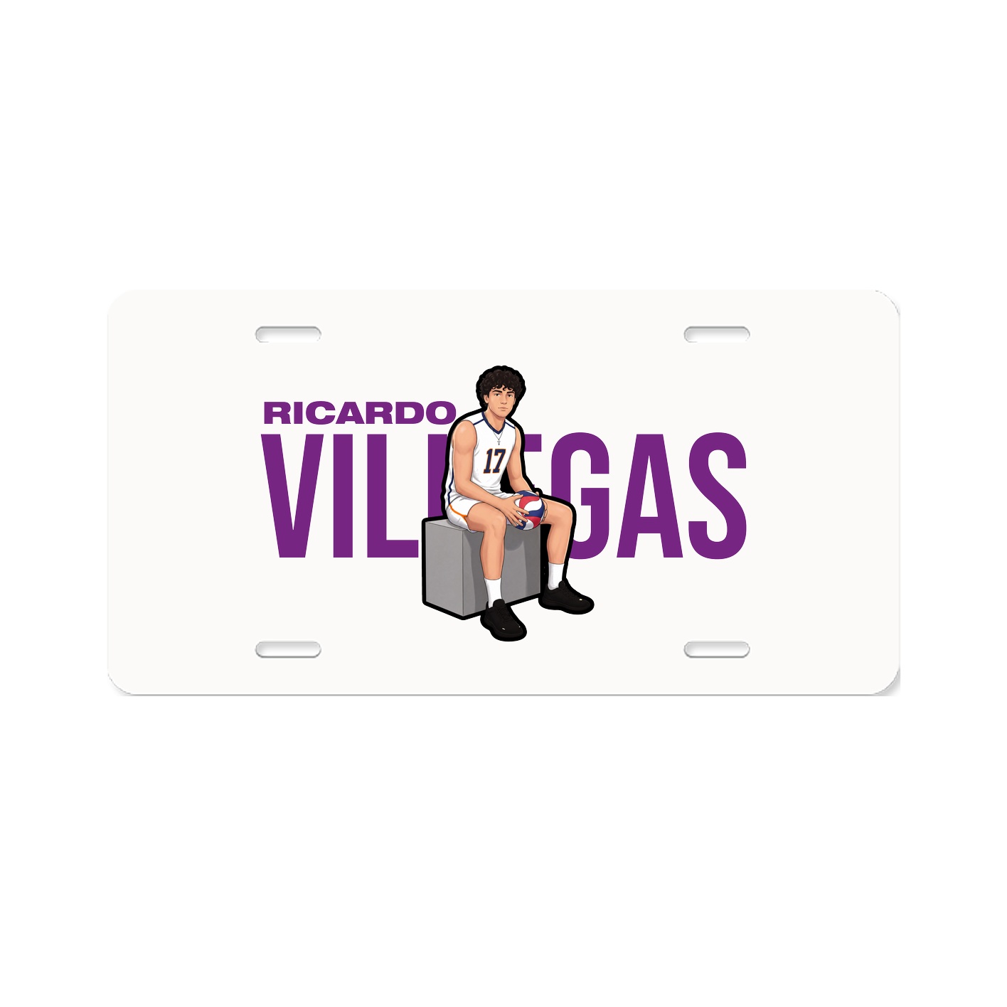 License Plate — Player Name in Classic