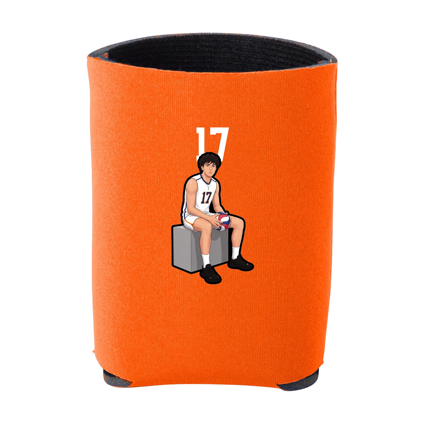 Can Holder — Number Top in Orange