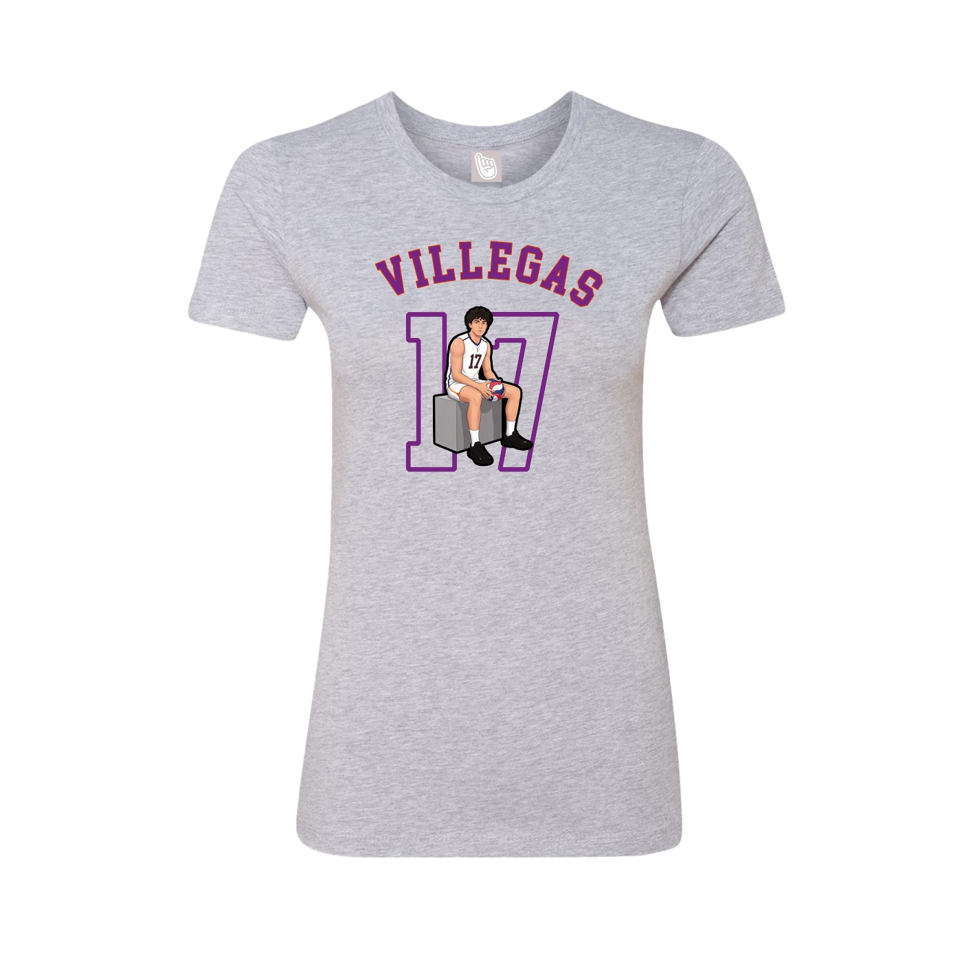 Fitted Women's Tee — Shirsey Arch in Grey