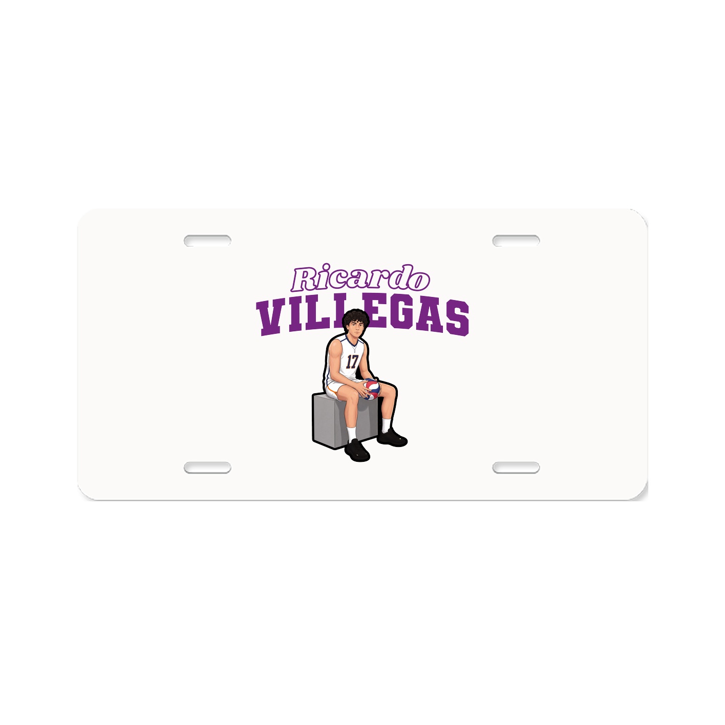 License Plate — Name Arch in Classic