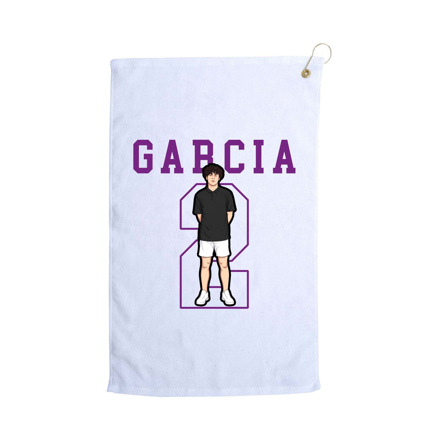 Golf Towel — Classic in White