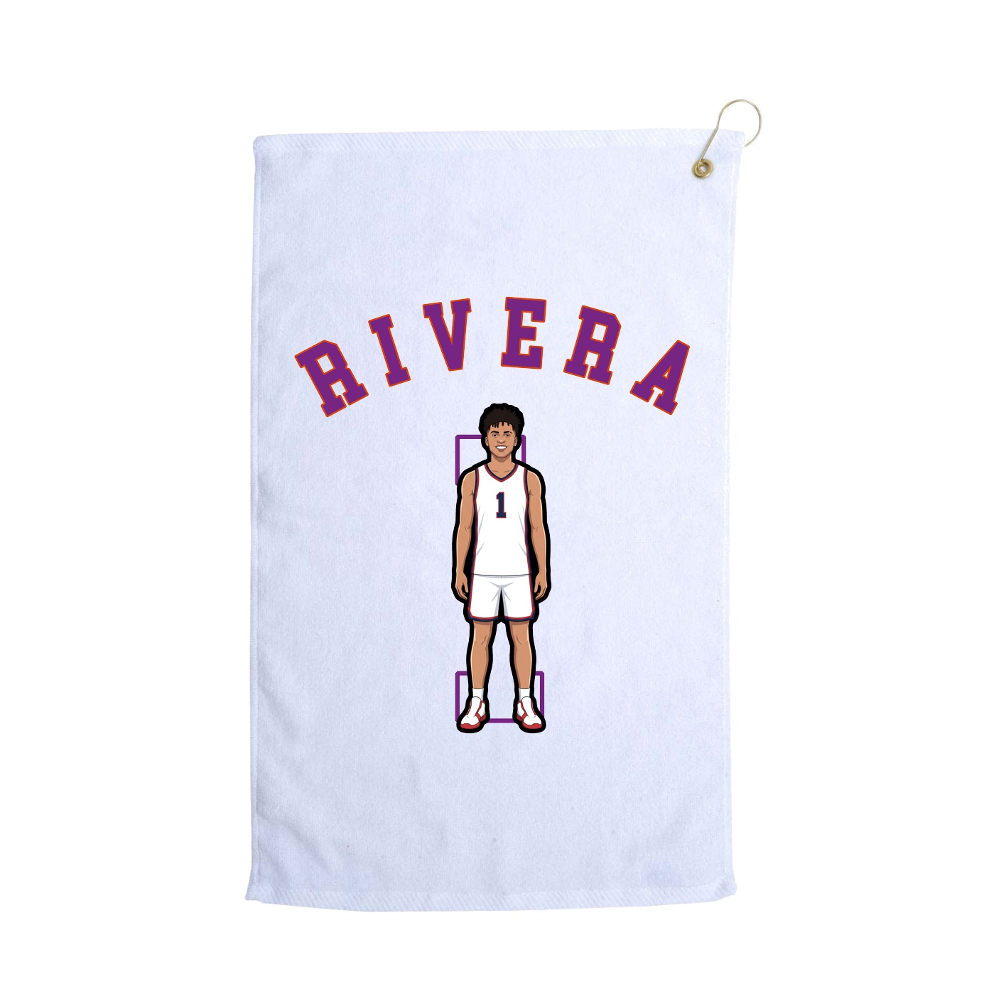 Golf Towel — Classic in White