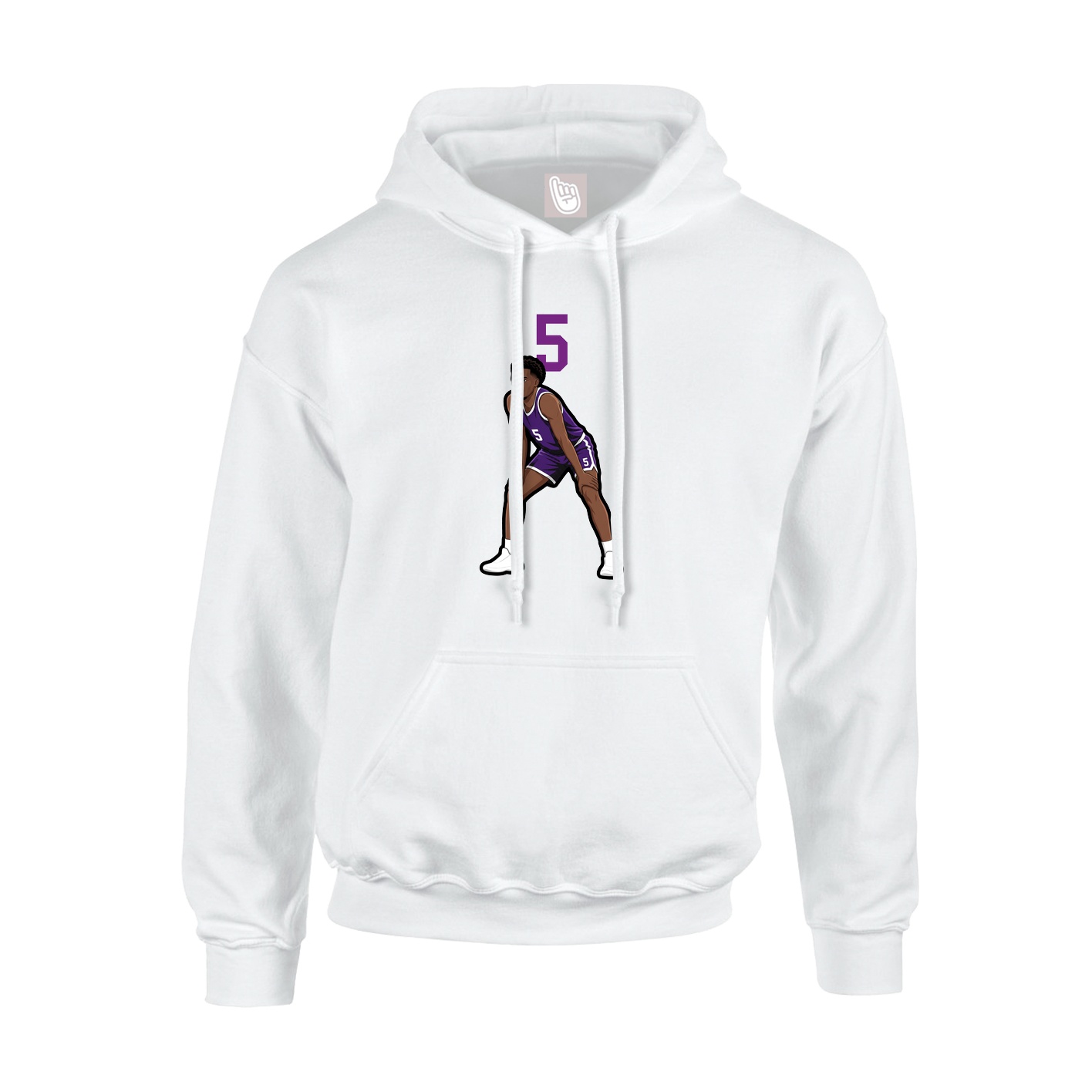 Hoodie — Number Top in White