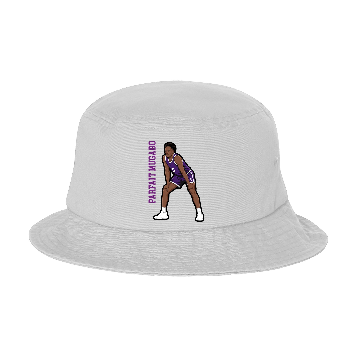 Bucket Cap — Name Vertical in White