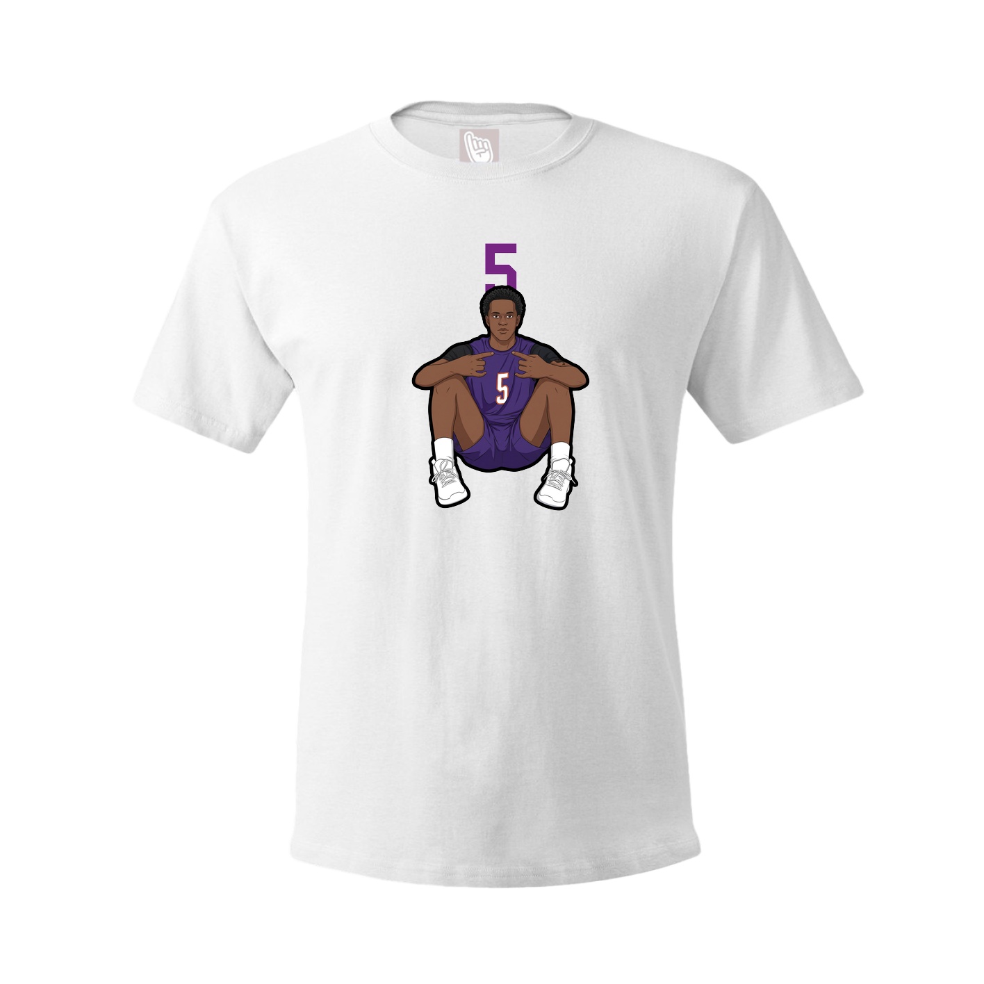 Tee — Number Top in White