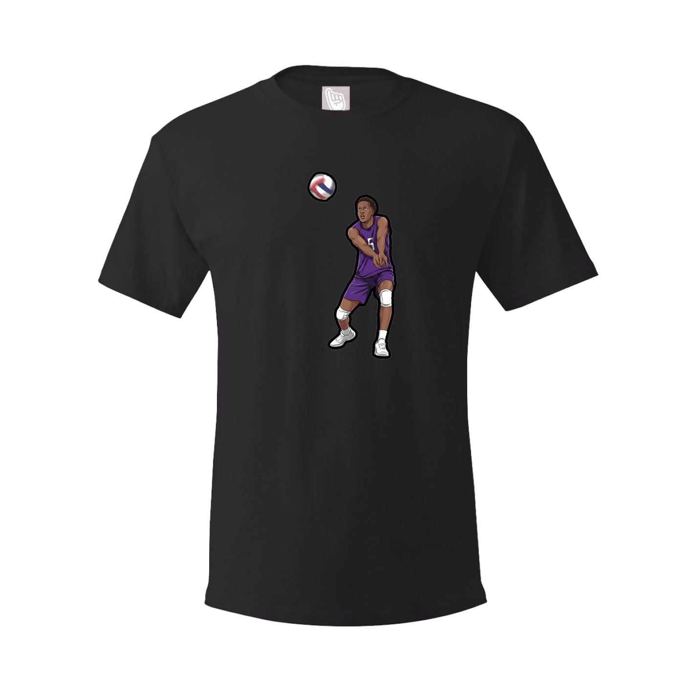 Youth Tee — Name Vertical in Black